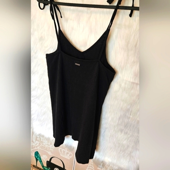 Billabong Classic Black Boho Tie-Up Cover-Up - Picture 3 of 7